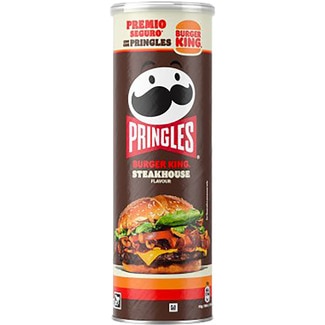 aperitivo frito de patata sabor Burger King Steak House lata 165 g - Pringles