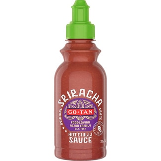 salsa sriracha hot chilli botella 215 ml - Go-tan
