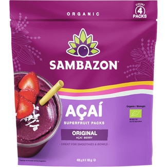 açai original ecológico 4 bolsas 100 g - Sambazon