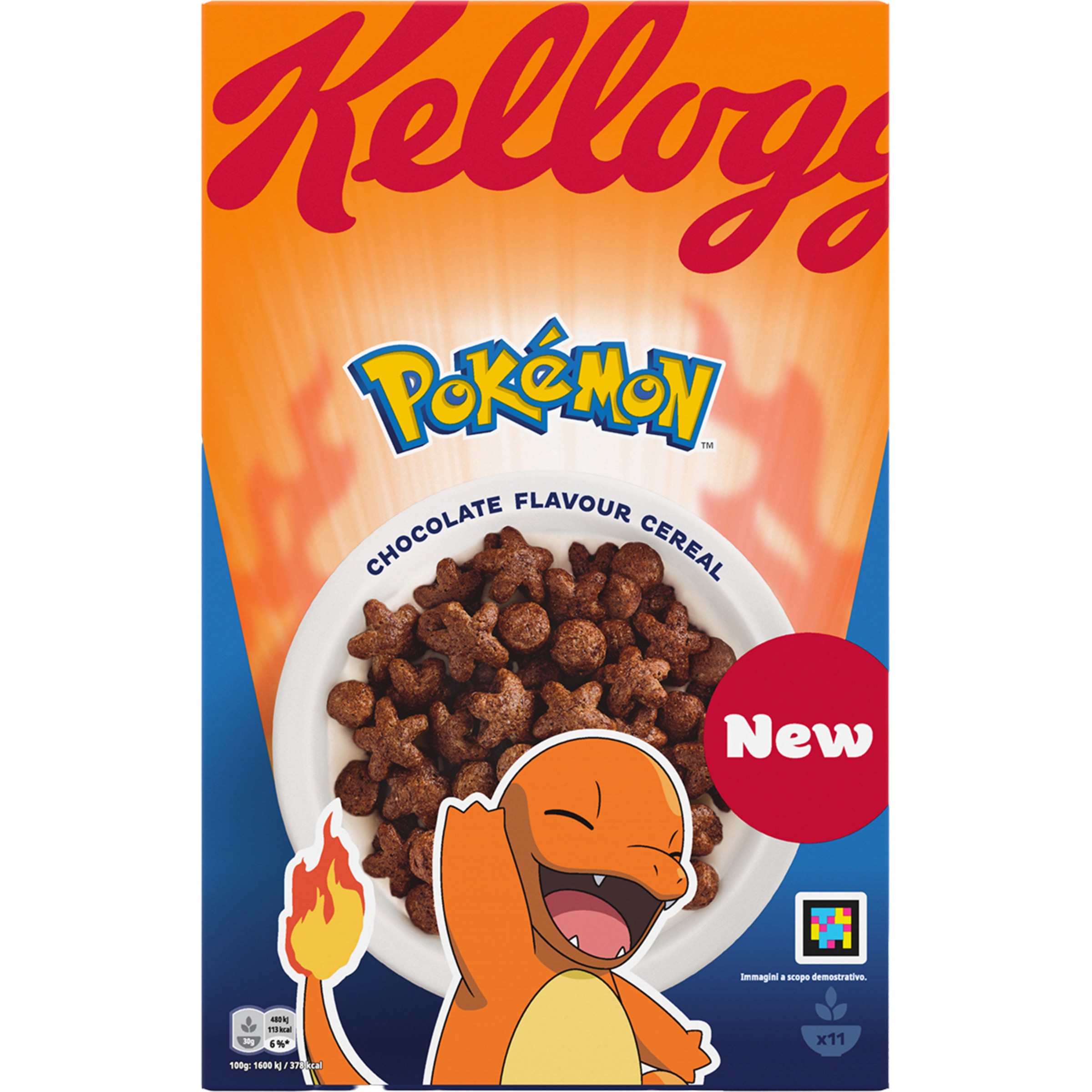 Pokemon cereales de desayuno sabor a chocolate estuche 350 g con distintos diseños, se surten según existencias