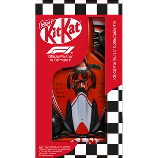 F1 barritas de galleta recubiertas de chocolate con leche 12 unidades en estuche 132 g con forma de coche de carreras - Nestle Kit Kat