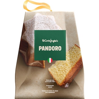 pandoro italiano con mantequilla y fermentación natural estuche 750 g - El Corte Ingles