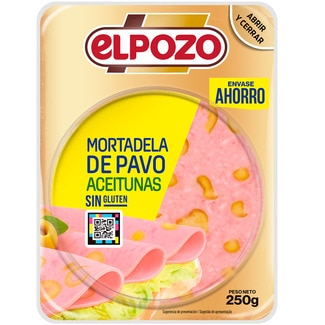 Mortadela de Perú com Azeitonas Fatiadas unidade 250 g - Elpozo