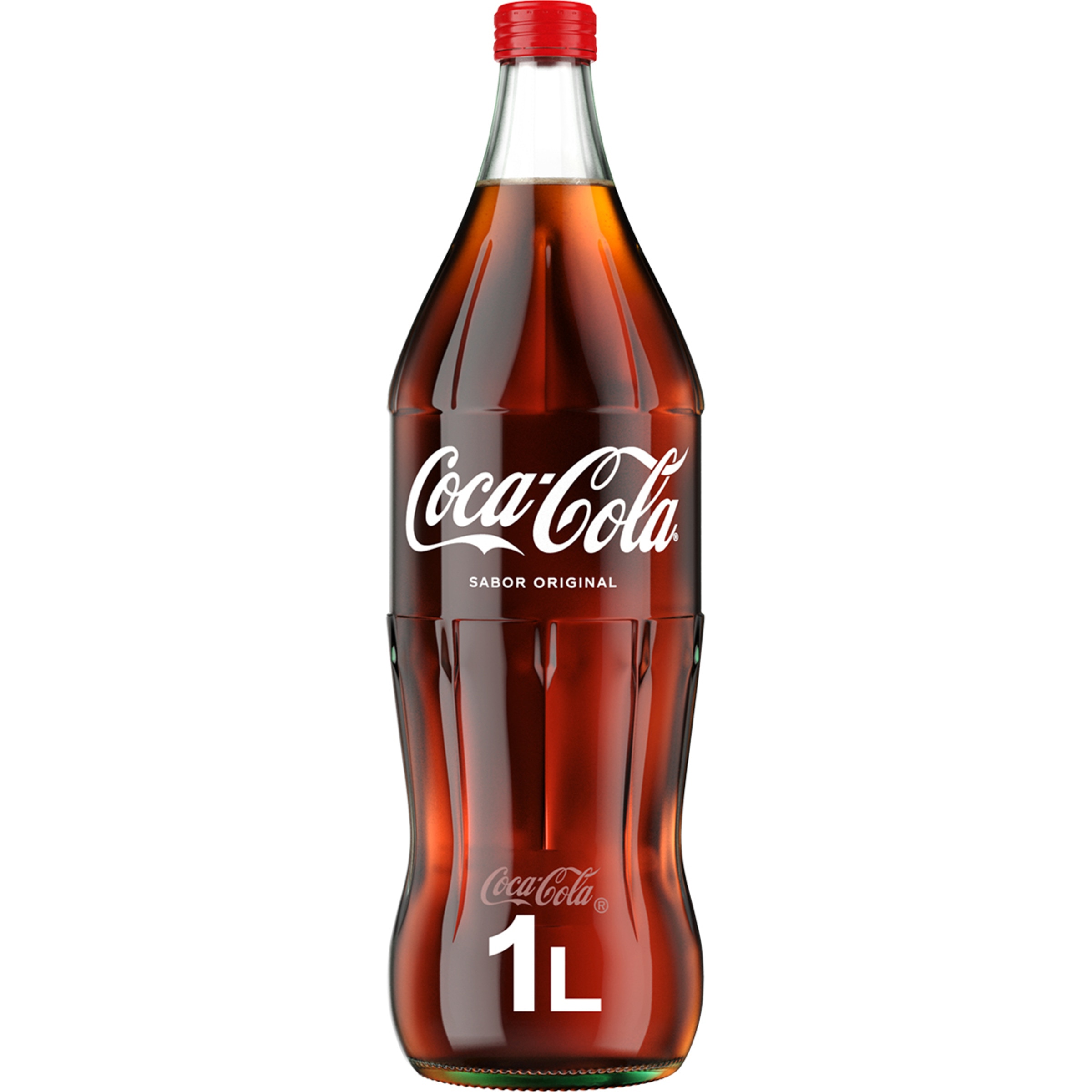 refresco de cola original botella 1 l (envase de vidrio)