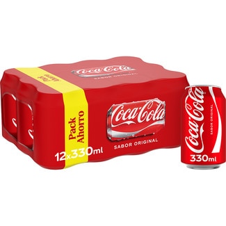 refresco de cola original pack 12 latas 33 cl - Coca-cola
