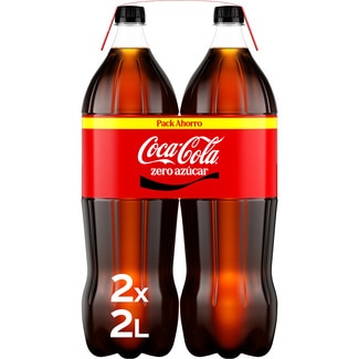 refresco de cola sin azúcar pack 2 botellas 2 l - Coca-cola Zero