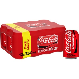 refresco de cola sin azúcar pack 12 latas 33 cl - Coca-cola Zero