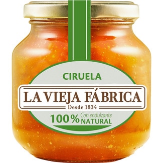 Cero mermelada de ciruela cero azúcar refinado frasco 280 g - La Vieja Fabrica