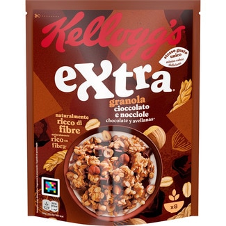 cereales de desayuno con chocolate y avellanas bolsa 375 g - Kellogg's Extra