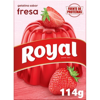 gelatina sabor fresa 10 raciones estuche 114 g - Royal