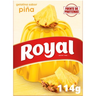 gelatina sabor piña 10 raciones estuche 114 g - Royal