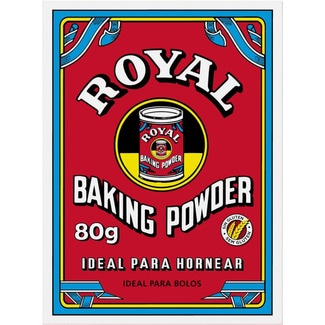 Baking Powder preparado en polvo con gasificantes para hornear 5 sobres paquete 80 g - Royal