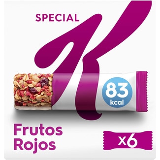barritas de cereales integrales con frutas rojas 6 unidades estuche 129 g - Kellogg's Special K
