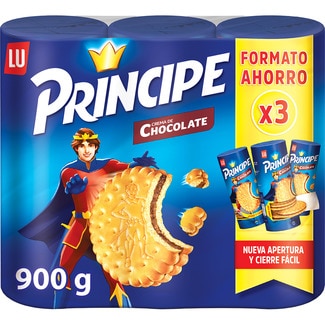 galletas rellenas de crema de chocolate pack 3 paquetes 300 g - Principe