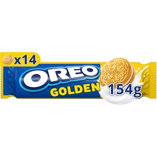 Golden galletas rellenas de crema de vainilla paquete 154 g - Oreo