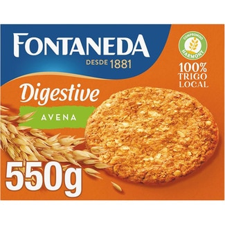 Digestive galletas de avena estuche 550 g - Fontaneda