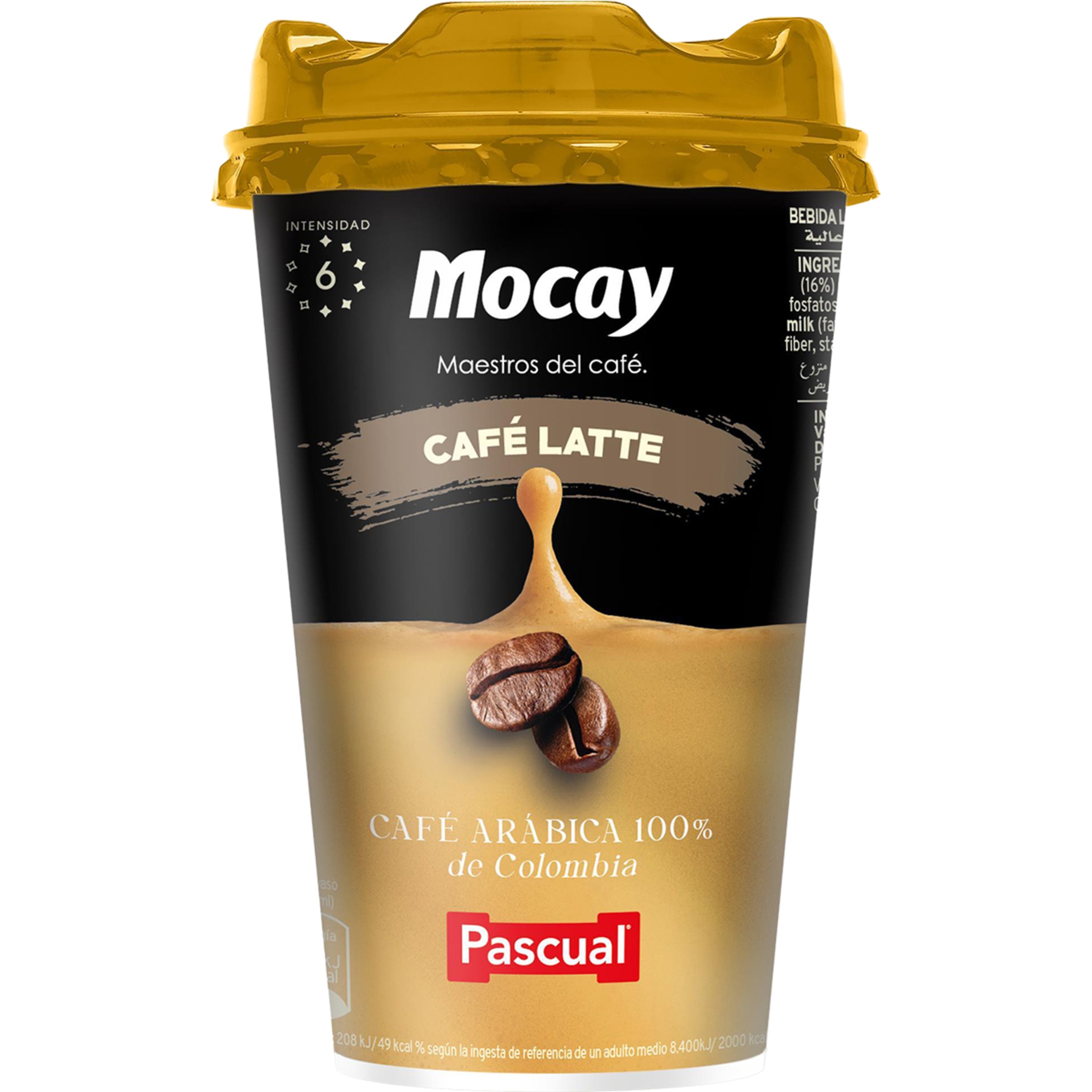 Caffé Latte bebida láctea con café 100% Arábica vaso 200 ml