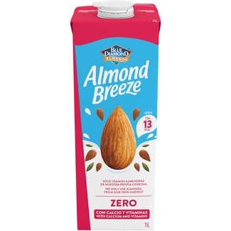 Zero azúcar bebida de almendras 100% vegetal con calcio y vitaminas B12 y E brik 1 l - Almond Breeze