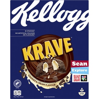 cereales de desayuno rellenos sabor cookies and cream paquete 375 g - Kellogg's Krave