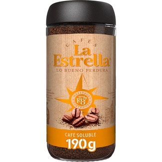 café soluble natural frasco 190 g - Estrella
