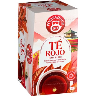 té rojo 100% puro estuche 20 bolsitas - Pompadour