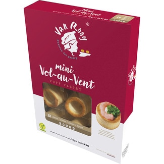 volovanes mini 12 unidades estuche 72 g - Van Rooy