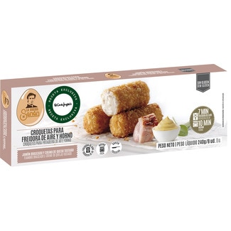 croqueta de jamón braseado y crema de queso tostado sin gluten estuche 240 g receta exclusiva para El Corte Inglés especial para freidora de aire y horno - La Cocina De Senen