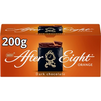 láminas de chocolate negro con naranja estuche 200 g - After Eight