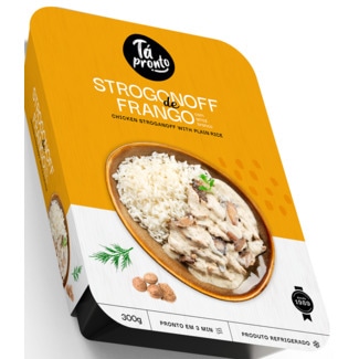Strogonoff de Frango com Arroz Branco unidade 300 g - Tá Pronto