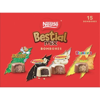 Bestial Mix bombones surtidos Jungly, Filipinos y Dinosaurus estuche 187 g - Nestle