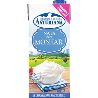nata líquida para montar 35,1% Materia Grasa brik 1 l - Asturiana