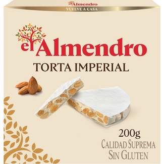 torta de turrón imperial de almendras Calidad Suprema estuche 200 g - El Almendro