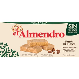 turrón blando 0% azúcares añadidos Calidad Suprema tableta 200 g - El Almendro