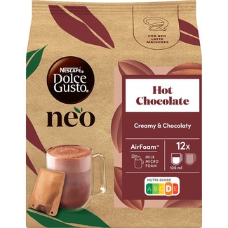 chocolate caliente cremoso estuche 12 cápsulas compostables - Nescafe Dolce Gusto Neo