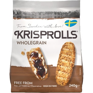 panecillos suecos integrales paquete 240 g - Krisprolls
