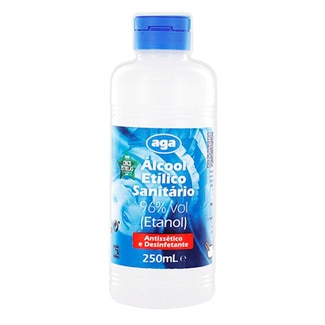 Álcool Etílico 96% embalagem 250 ml - Aga