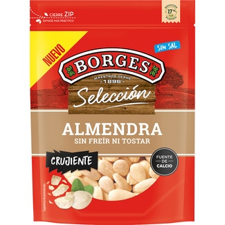almendras sin freír ni tostar crujientes bolsa 150 g - Borges Seleccion