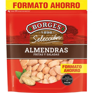 almendras fritas y saladas formato ahorro bolsa 250 g - Borges Seleccion