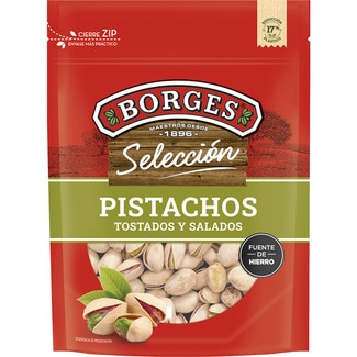 pistachos tostados al punto de sal bolsa 130 g - Borges Seleccion