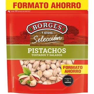 pistachos tostados y salados formato ahorro bolsa 250 g - Borges Seleccion