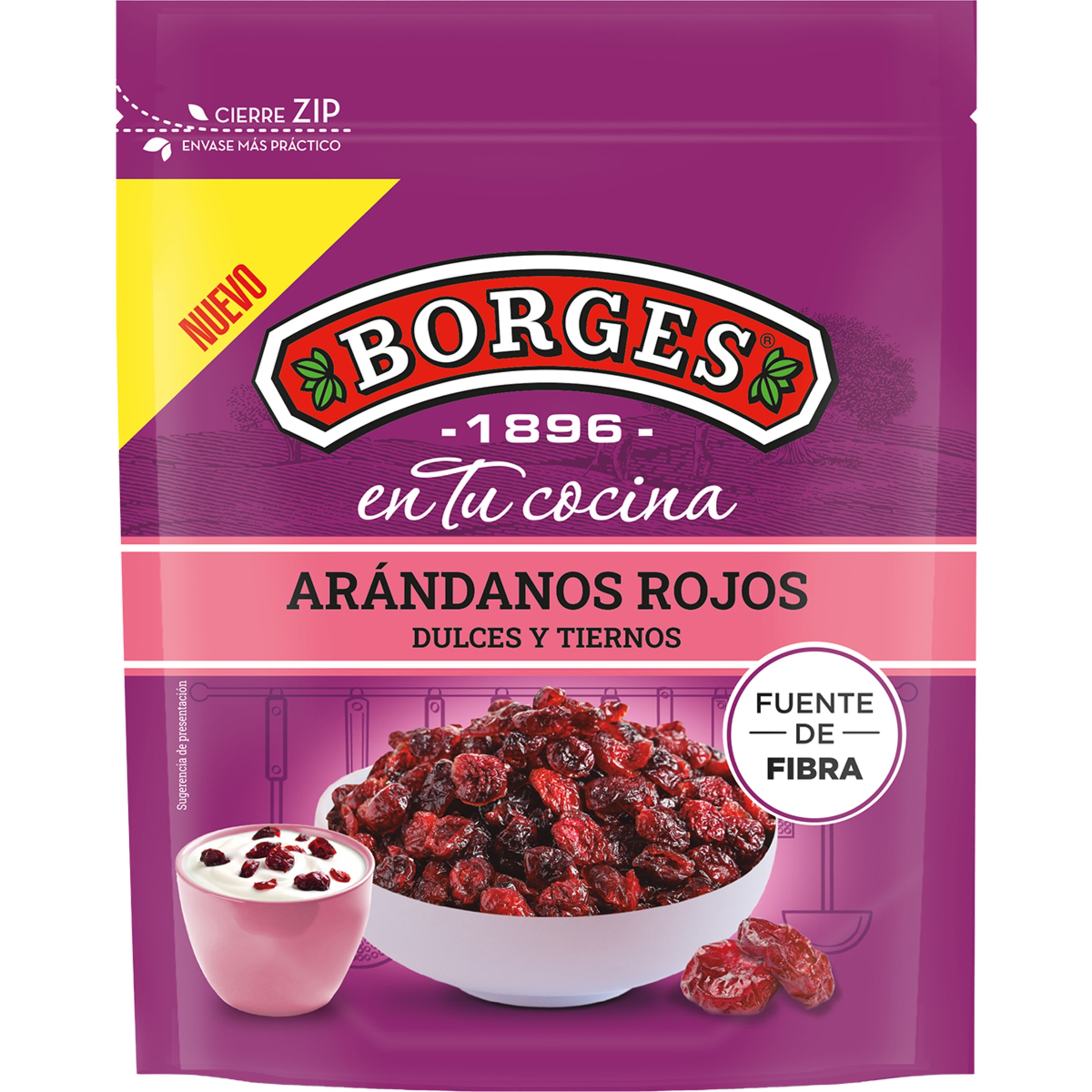 arándanos rojos deshidratados dulces y tiernos bolsa 150 g