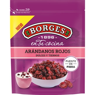arándanos rojos deshidratados dulces y tiernos bolsa 150 g - Borges