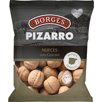 PIZARRO nueces con cáscara bolsa 500 g - Borges