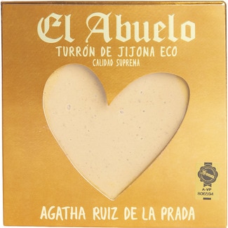torta de turrón de Jijona ecológica de Agatha Ruiz de la Prada calidad suprema estuche 200 g - El Abuelo
