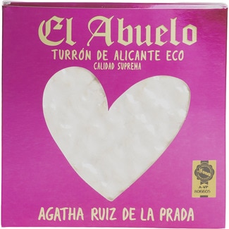 turrón de Alicante ecológico Agatha Ruiz de la Prada calidad suprema envase 200 g - El Abuelo