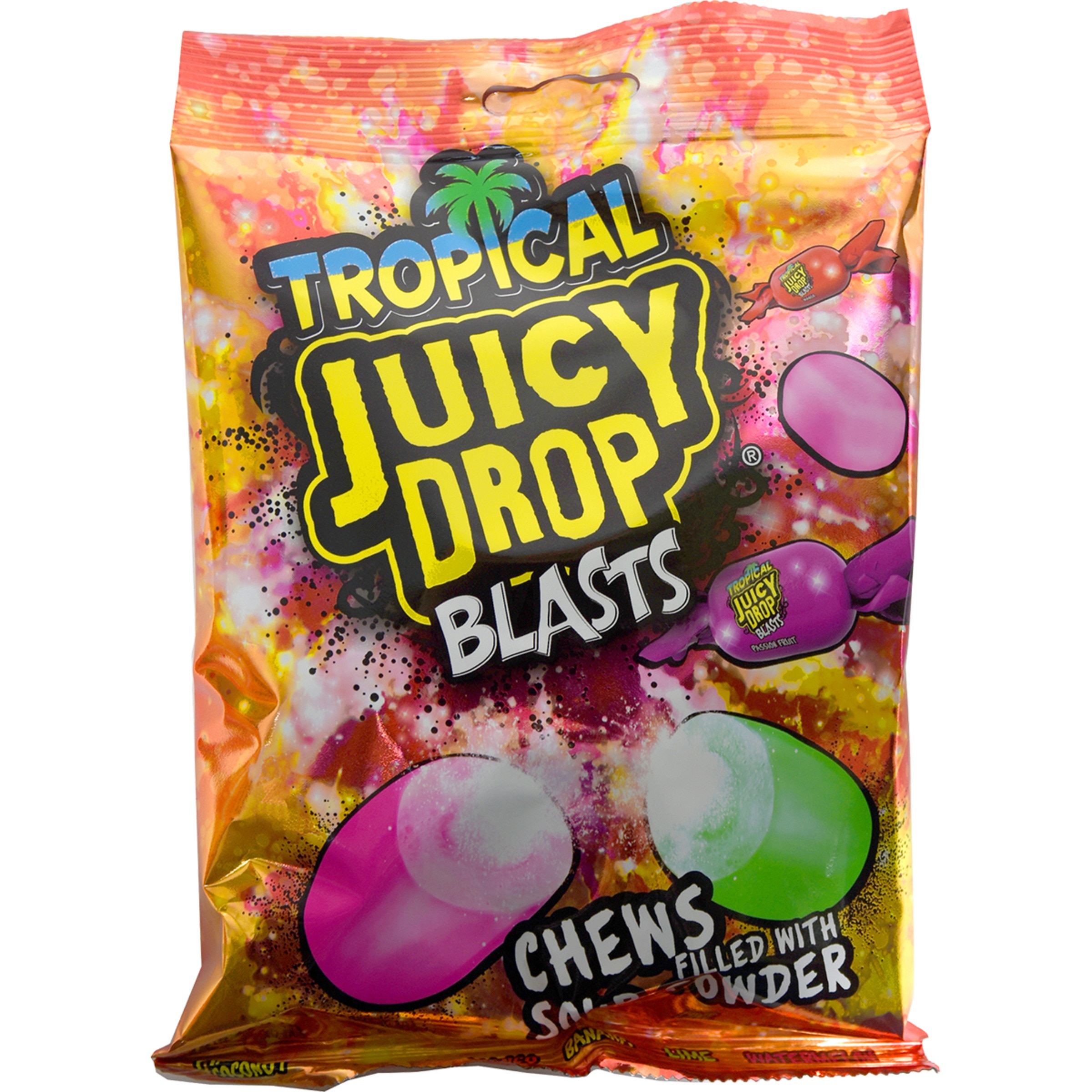 caramelo masticable sabor tropical bolsa 120 g