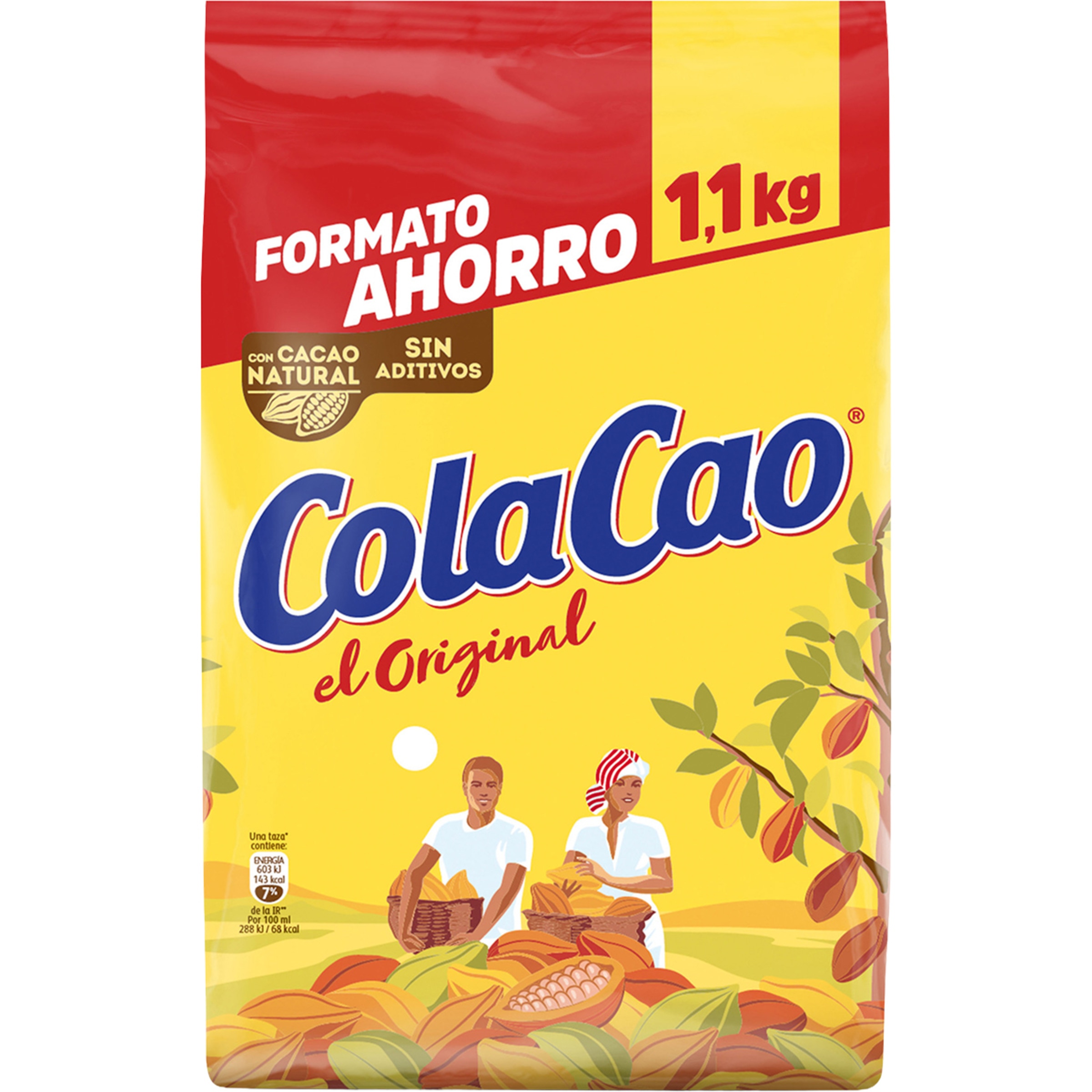 Original cacao soluble bolsa 1,1 kg