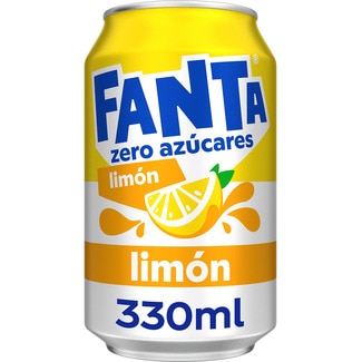 refresco de limón sin azúcar con gas lata 33 cl - Fanta Zero