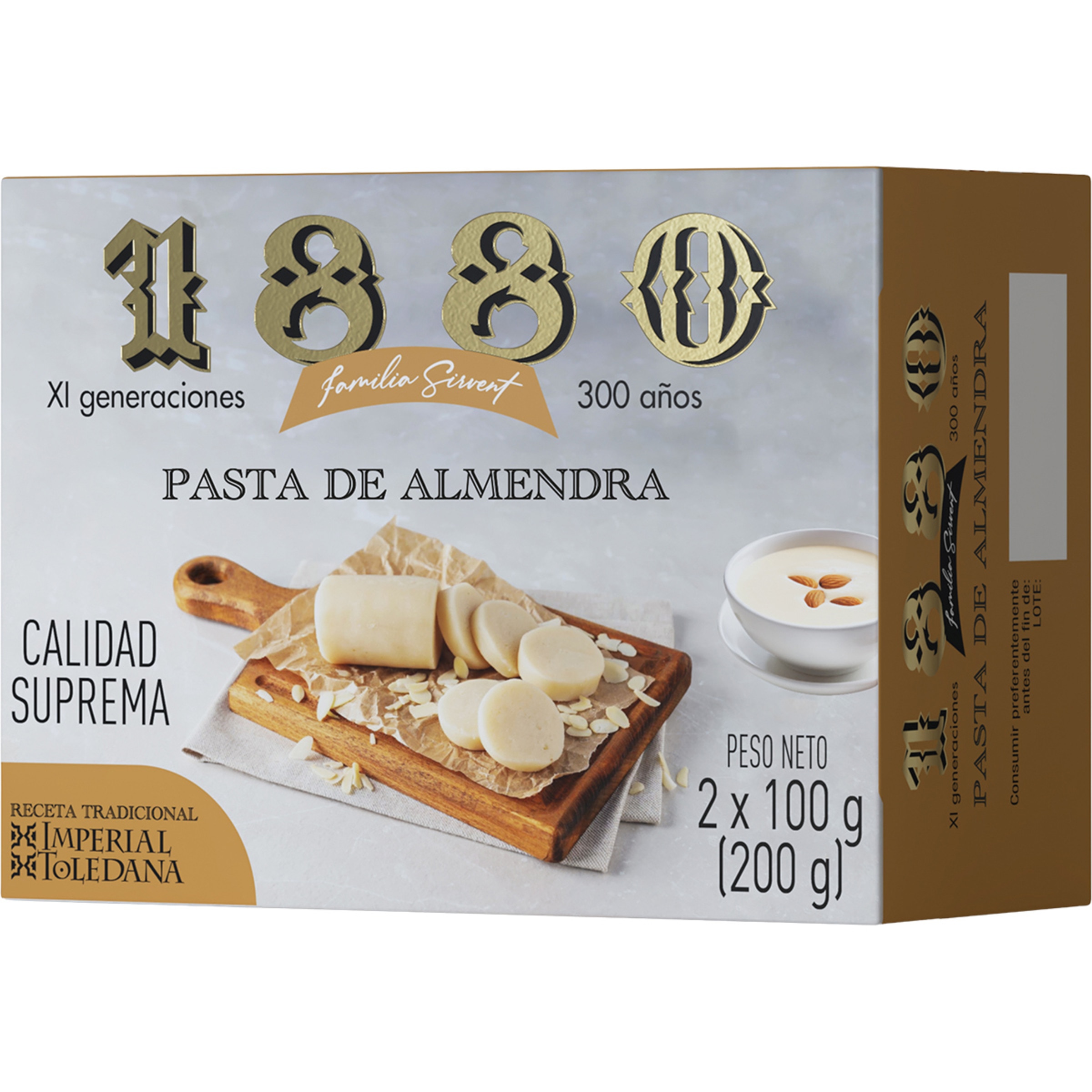 pasta de almendra receta tradicional imperial toledana estuche 200 g