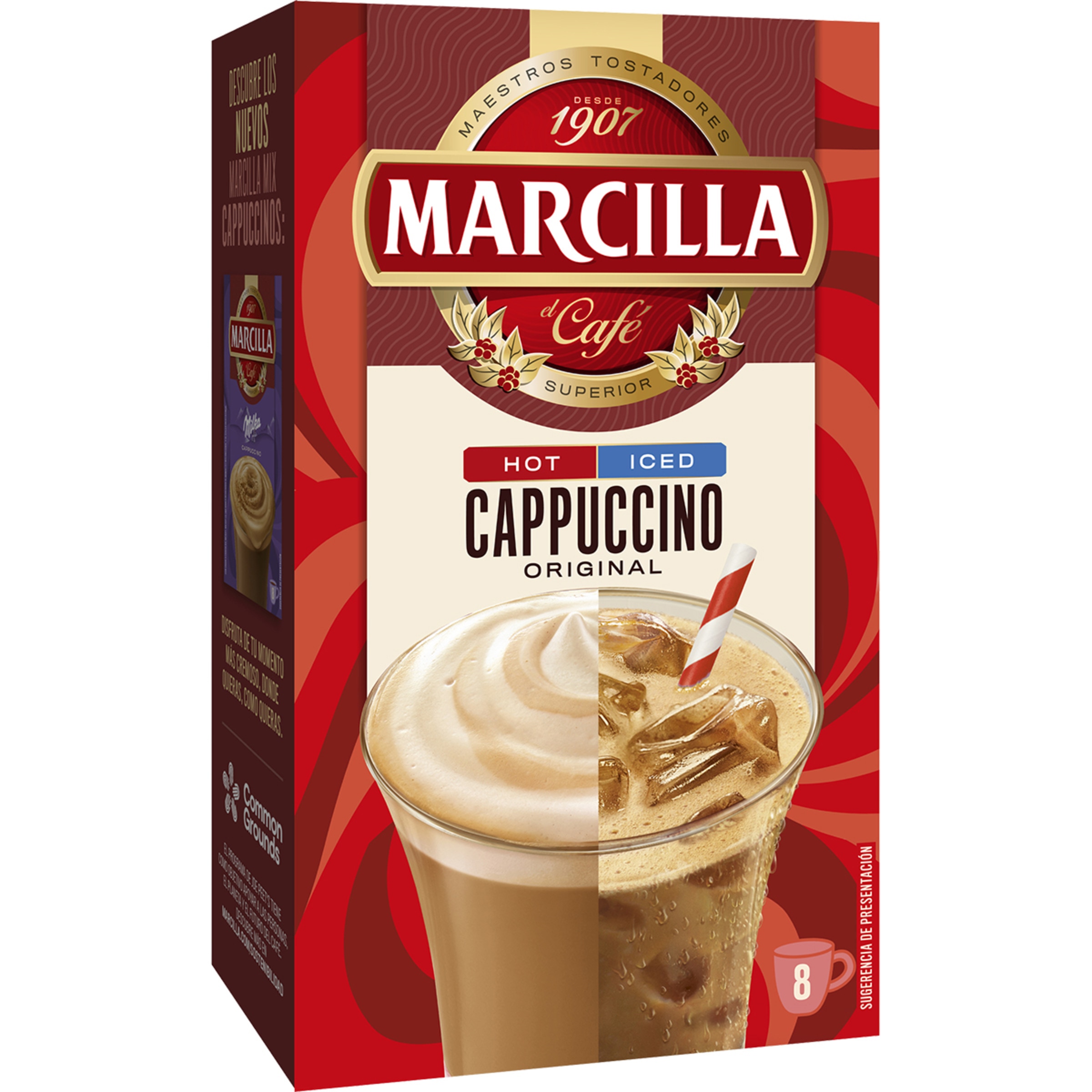 café soluble Cappuccino Hot / Ice original estuche 8 unidades
